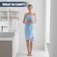 thumbnail image 3 of Juego de 4 Toallas de Baño Azules, Toallas de Baño Grandes y Ultrasuaves 35x70in, Toallas de Hotel Altamente Absorbentes y de Secado Rápido para Baño Gimnasio Natación, Sábanas de Ducha de Microfi..., 3 of 7