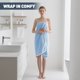 thumbnail image 3 of Juego de 4 Toallas de Baño Azules, Toallas de Baño Grandes y Ultrasuaves 35x70in, Toallas de Hotel Altamente Absorbentes y de Secado Rápido para Baño Gimnasio Natación, Sábanas de Ducha de Microfi..., 3 of 7