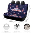 thumbnail image 2 of 4th of July Car Rear Seat Cover Accessories Universal Fit Car Seat Covers Durable, 2 of 6