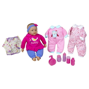 Lissi 15" Baby Doll Set W/ Extra Clothes & Accessories