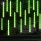 thumbnail image 5 of Luces navideñas para lluvia de meteoritos, deslumbrantes, 30 cm, 288 LED, color verde, 5 of 8
