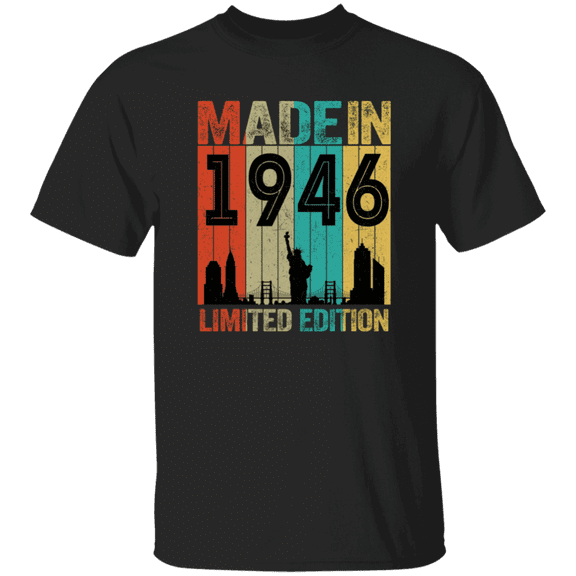 79Th Birthday Made In 1946 79 Bday Born In New York 79 Years Old Of Being Awesome Vintage T-Shirt