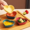 thumbnail image 3 of Flmtop Assiette à Dessert en Forme de Cœur Empilable Résistante aux Chutes Lavable Sonore pour Salle à Manger, 3 of 11