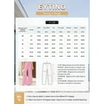 thumbnail image 4 of Eytino Trousers Pants for Women Striped Drawstring Wide Leg Elastic Waist Pants Casual Trousers with Pockets, 4 of 7