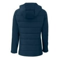 thumbnail image 3 of Women's Cutter & Buck  Navy Boston Red Sox Evoke Hybrid Eco Softshell Recycled Full-Zip Hoodie Jacket, 3 of 3