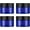 Blue-Black lids, variant on 4 Pack 1oz Glass Jars with , Glass Jars with & Stickers, Empty Round makeup container for , Lotion,
