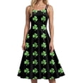 thumbnail image 6 of COMVALUE Women's St Patricks Day Print Dress Sleeveless Shamrock Dress in Irish Festivals Party 2026 (Black, L), 6 of 6