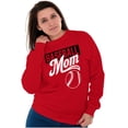 thumbnail image 4 of Baseball Mom Cute Proud Sports Mother Women Crewneck Sweatshirt Brisco Brands 4X, 4 of 4