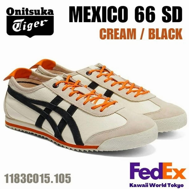 Onitsuka Tiger MEXICO 66 SD CREAM/BLACK 1183C015 105 UNISEX NEW!! Japan F/S
