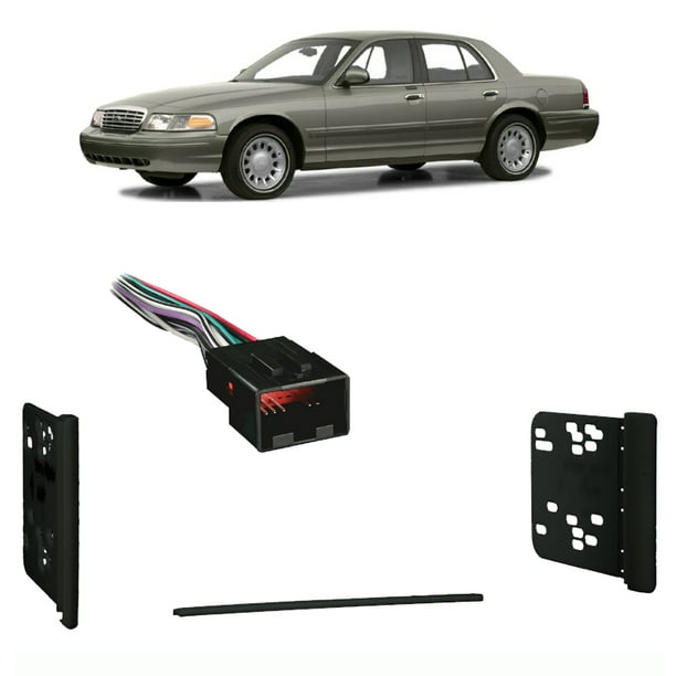 Fits Ford Crown Victoria 19982002 Double DIN Car Harness Radio Dash