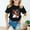Black, variant on T Shirts for Girls Short Sleeve Kids Cartoon Graphics Cotton Tee Round Neck Summer Tops Black,9-10 Years