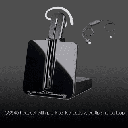 Avaya Compatible Plantronics VoIP Wireless Headset Bundle with Electronic Remote Answerer (EHS) included