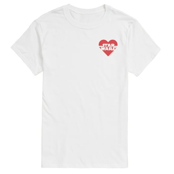 Star Wars - Valentine Heart Logo - Men's Short Sleeve Graphic T-Shirt