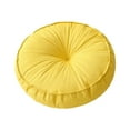 thumbnail image 1 of Lipstore Coussin de Sol Rond Coussin de Méditation Coussin d'Assise Polyvalent Coussin de Sol de Méditation pour s'Asseoir Balcon Intérieur Extérieur Jaune, 1 of 8