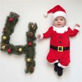 thumbnail image 5 of Mercatoo My First Christmas Baby Girl Boy Romper Newborn Clothes Long Sleeve Jumpsuit + Hat Infant Outfits Baby Bodysuits, 5 of 9