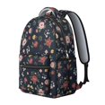 thumbnail image 2 of Pioneer Flower Floral Print Pattern Backpack for School, Cute School Bag with Adjustable Shoulder Straps and Padded Back, 15.3"x11"x7.1", 2 of 4