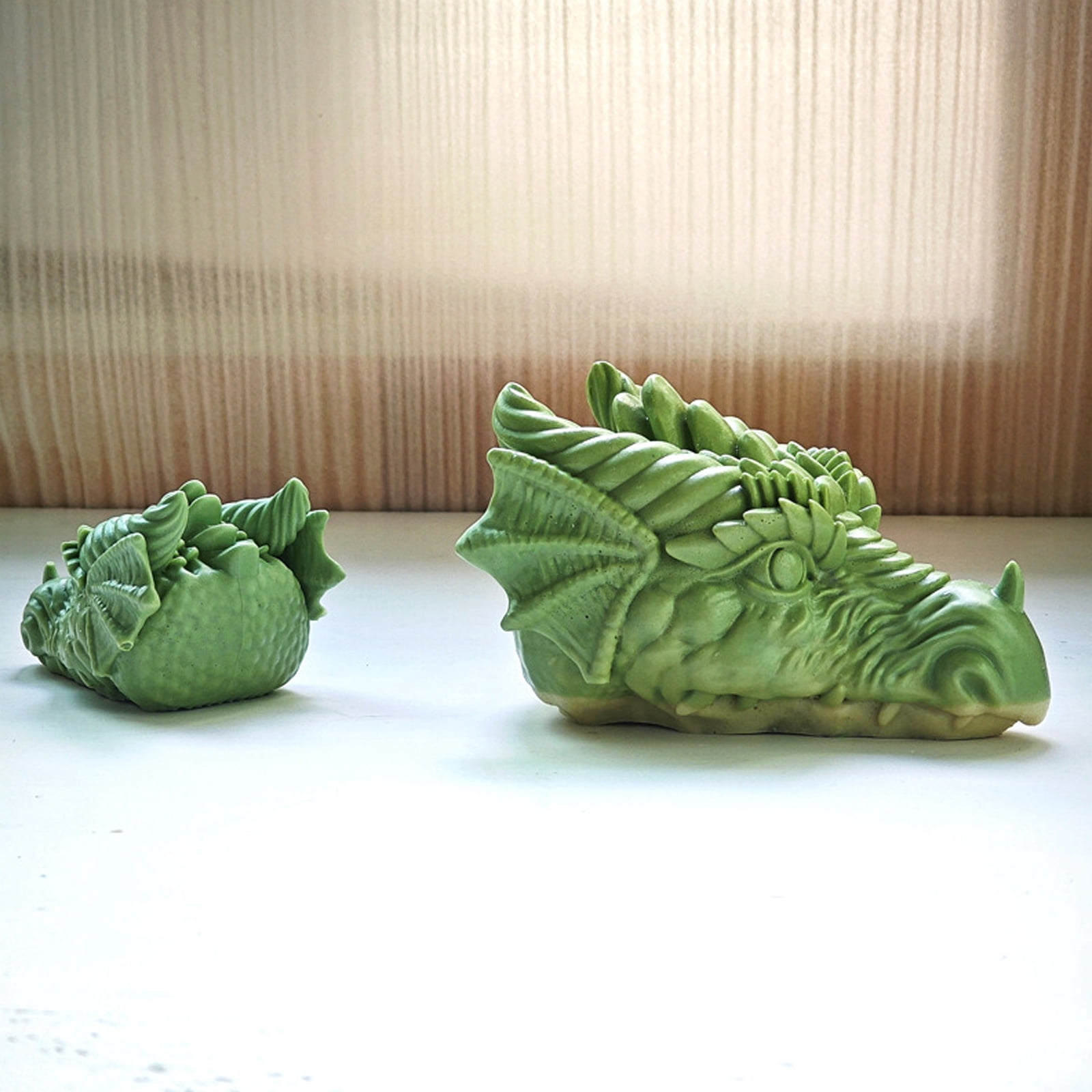 Dragon Head Shaped Silicone Molds for Soap Table Ornaments Gypsum Decorations, Epoxy Resin Silicone Molds