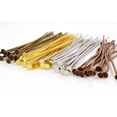 thumbnail image 1 of Assorted Mixed Color Flat Head Pins for Jewelry Making- Nickel Free (50mm x 21 Gauge) 2 Inch, 1 of 3