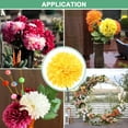 thumbnail image 5 of 6/12-Pack Artificial Chrysanthemum Ball Flowers, 11 Inch Faux Chrysanthemum Silk Bouquets Real Touch Faux Flowers for Home/Wedding/Christmas/Party[Silver], 5 of 6