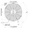 thumbnail image 2 of Spal Advanced Technologies 11in Pusher Fan Straight Blade 761 CFM, 2 of 4