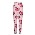 thumbnail image 4 of QATAINLAV Valentines Day Leggings for Women Fashion Heart Print Yoga Pants Casual High Waisted Stretch Tights Full Length Workout Legging Pant Multicolor M, 4 of 6