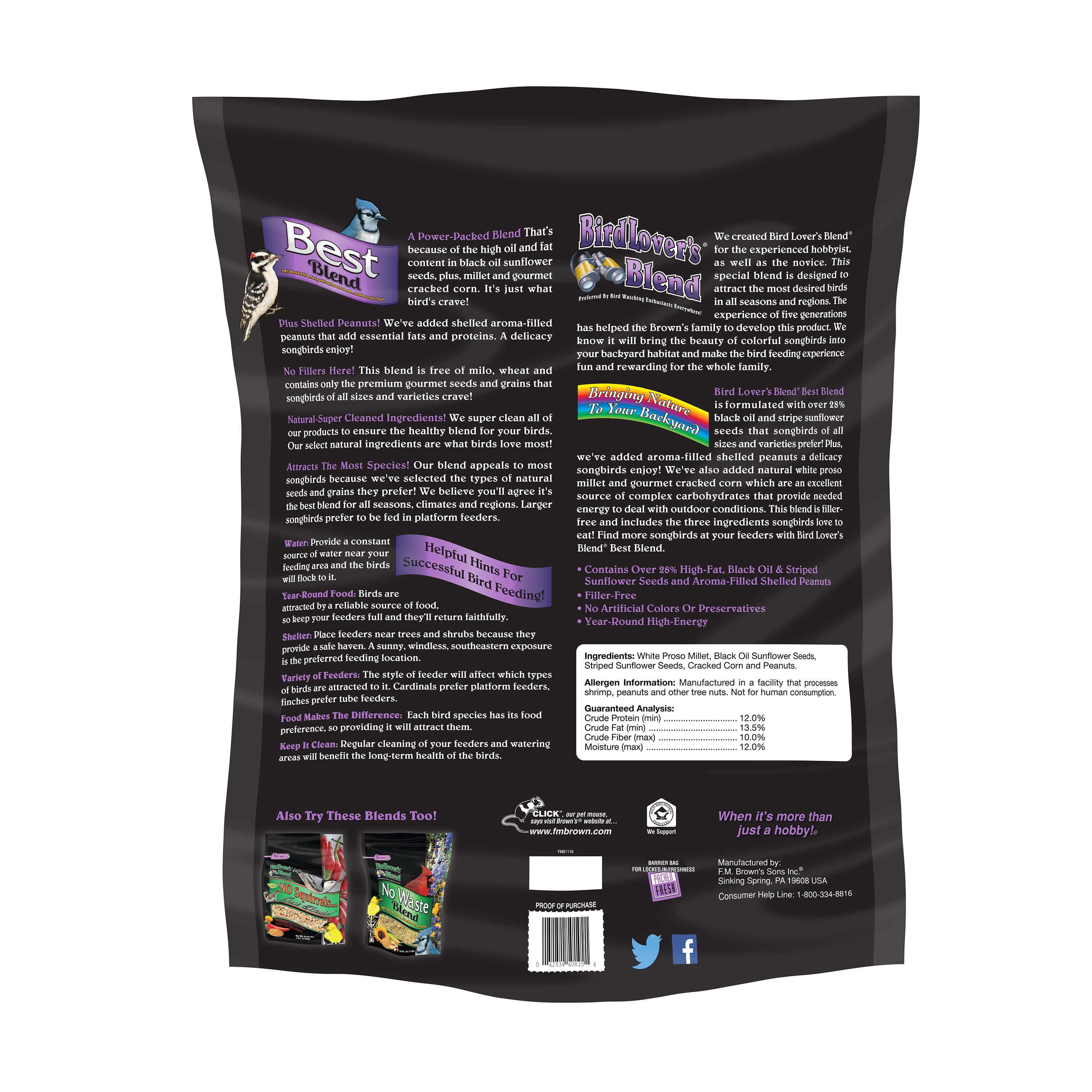 Bird Lover's Blend Best Blend, 20 lb.