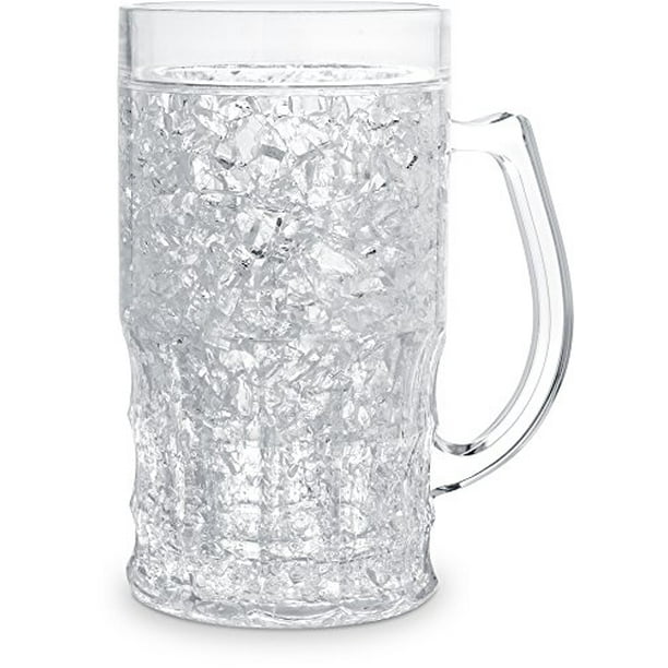 Decodyne Beer Freezer Mug Double Wall 20oz. Capacity (Clear 20 oz