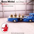 thumbnail image 3 of pitrice Miniature 1/64 Scale Painted Figure Driver Scene scene people painted model resin model Decor Children Toy S Gauge Racer Red, 3 of 8