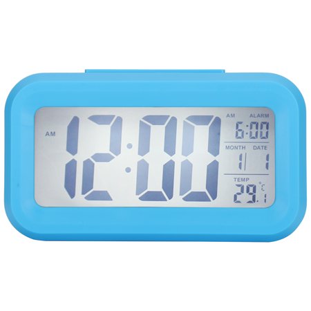 LCD Electronic Clock Large Screen Mute Smart Time Temperature Display Alarm Clock GHY‑501