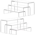 thumbnail image 1 of AMIAZI® 6 pcs Clear Acrylic Showcase Display Risers Dessert and Cupcake Stand Risers for party event shoe Riser Display Organizer Cosmetics Display Riser, 1 of 8