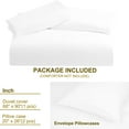 thumbnail image 7 of PiccoCasa 3 Pieces Microfiber Soft Breathable Duvet Cover Set White Twin, 7 of 7