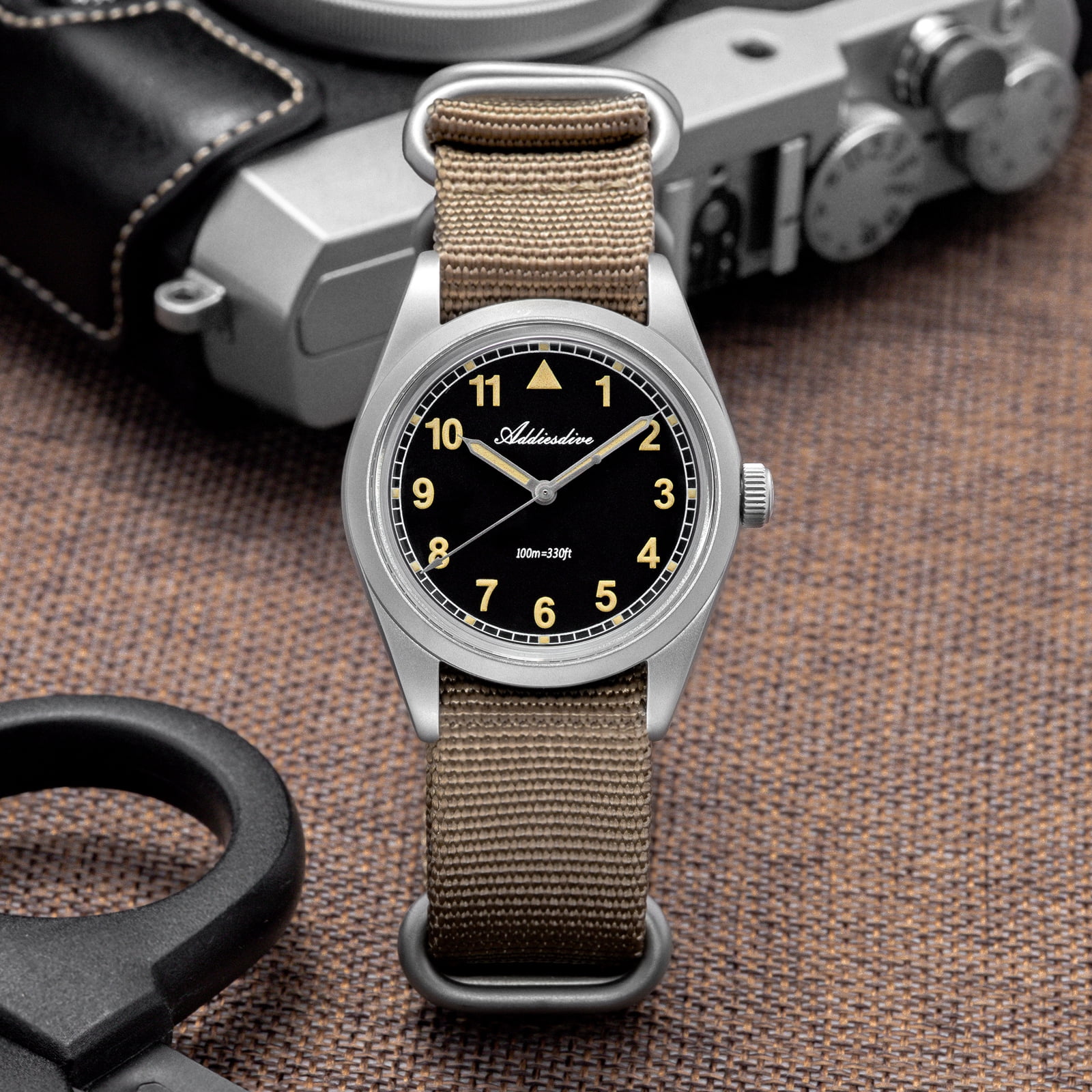 ADDIESDIVE Men's Diver Watch - 36mm Japanese VH31 Quartz Watch, 316L Stainless Steel, 100m Waterproof, Analog Watches with Luminous Military Style for Men