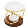 thumbnail image 1 of HINTRMENT Tealight Holder Aromatherapy Essential Oil Diffuser Golden 1Set, 1 of 8