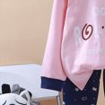 thumbnail image 6 of NOLDARES Toddler Baby Boy Clothes Print Long Sleeve Sweatshirt Tops Pants Set 2pcs Fall Winter Outfits Casual Clothing(Pink,3-4 Y), 6 of 7