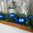 thumbnail image 3 of Northlight 3-Finish Shatterproof Ball Christmas Garland - 6'  x 4" - Blue  - Unlit, 3 of 5