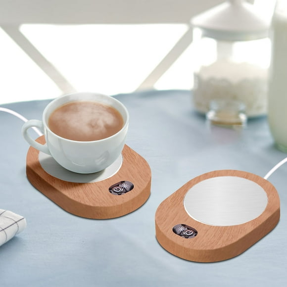 CaiYueKe USB Heated Coffee Mug Warmer Electric Cup Warmer Pad Desktop Beverage Heater for Office Home Travel Portable Ceramic Mug Heating Plate