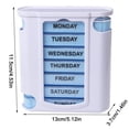 thumbnail image 1 of Seven Days Plastic Pill Case Drawer Pill Planner Outdoor Stackable Pill Planner Outdoor Stackable Compartment Pill Box, 1 of 8
