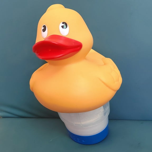 Chlorine Floater, Floating Pool Chlorine Dispenser (Yellow Duck), Fits 1 and 3 Inch Tablets for Large and Small Pools, Hot Tub, Spa