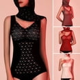 thumbnail image 2 of Women Bottoming Vest with Chest Pads Seamless Sleeveless Thick German Velvet Thermal Base Layer Keep Warm Stretchy V Neck Lace Camisole Winter Basic Top, 2 of 8