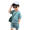thumbnail image 6 of XZNPDUCQ Toddler Girls Clothes Baby Summer Outfit Short Sleeve T-Shirt Tops Casual Elastic Short 2PCS Set For 6 12 18 24 Months 2T 3T 4T 5T Dailywear Blue，8-9 Years, 6 of 6