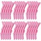 thumbnail image 1 of Kipeber 30 Piezas Pinzas para el Cabello de Cocodrilo de Plástico Pinzas para el Cabello Rosas para Seccionar Pinzas para Peinar el Cabello Profesionales para Mujeres con Dientes Anchos y Diseño de Do, 1 of 1