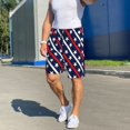 thumbnail image 6 of Balery Patriotic Star Men's Cotton Knit Pajama Shorts Waistband & Pockets,Short Pajama Pants-3X-Large, 6 of 8