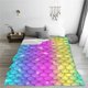thumbnail image 5 of Fotbe Rainbow Scales2 Manta de Franela Acolchonada con Estampado, Súper Suave y Esponjosa, Extra Grande para Sofá, Cama, Uso Todo el Año-50"x40", 5 of 7