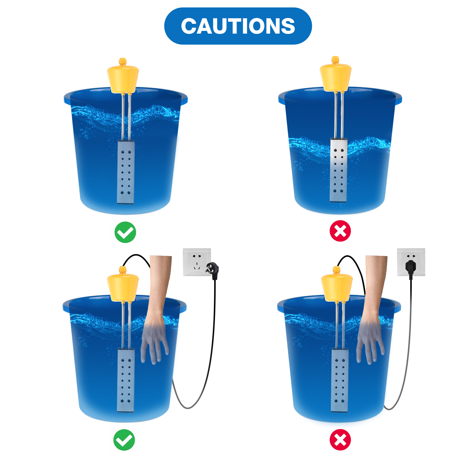 battery powered bucket cordless immersion heater