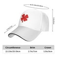 thumbnail image 5 of Red Clover Baseball Caps for Men Women Fashion Summer Casquette Adjustable Casual Trucker Hats for Outdoor Activities, 5 of 6