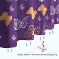 thumbnail image 6 of Purple Orange White Butterfly Pattern Shower Curtain 72"x84" ,Bathroom Decorative Shower Curtains Set with 12 Hooks,Modern Waterproof Washable Shower Curtain, 6 of 6