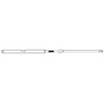 thumbnail image 3 of Uflex Boat Steering Cable M86X12 Fits Universal Steering Helm; Rack And Pinion Design; 12 Feet Length; Black; Stainless Steel Output End Fitting; 7.9 Inch Minimum Bend Radius, 3 of 5