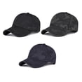 thumbnail image 4 of Qarigey Gorra de béisbol Casual Color sólido ajustable bordado cúpula reemplazo Unisex deporte pesca Golf sombrero Accesorios Sombreros Azul oscuro Qarigey AP018593-03, 4 of 6