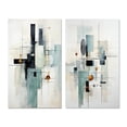 thumbnail image 2 of Designart "Grey Suprematism Geometric Euphony III" Abstract Suprematism Wall Art Set Of 2 - Grey Abstract Wall Decor Set Of 2, 2 of 6