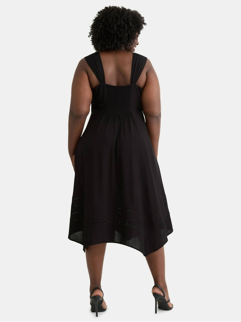Handkerchief Swimdress Plus Size Handkerchief Dress Torrid Dresses Torrid  Sleeveless Black Lace Handkerchief Hem Aline Dress